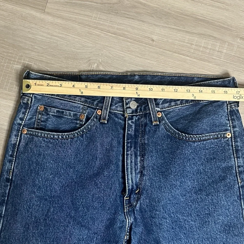 Levis 505 Men's Regular Fit Straight Leg Blue Jeans Mens‎ Dark Wash 34x34